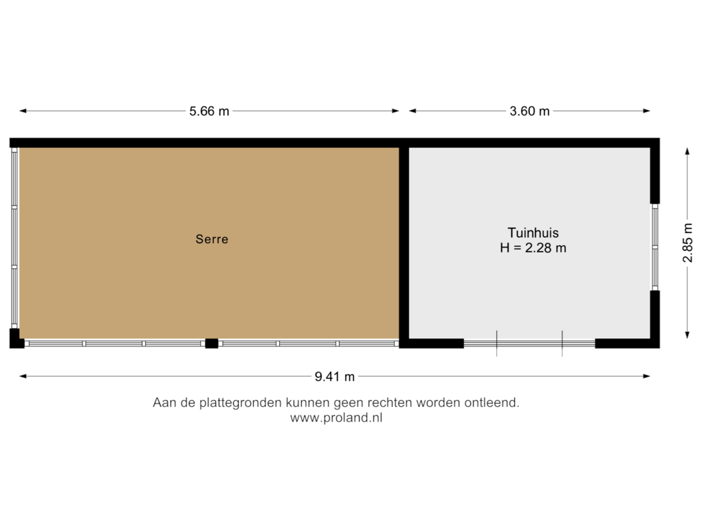 Bekijk plattegrond van Tuinhuis van De Kamp 10