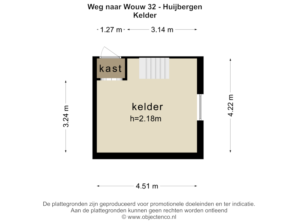 Bekijk plattegrond van Kelder van Weg naar Wouw 32