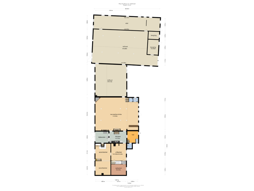 Bekijk plattegrond van Begane Grond van Weg naar Wouw 32