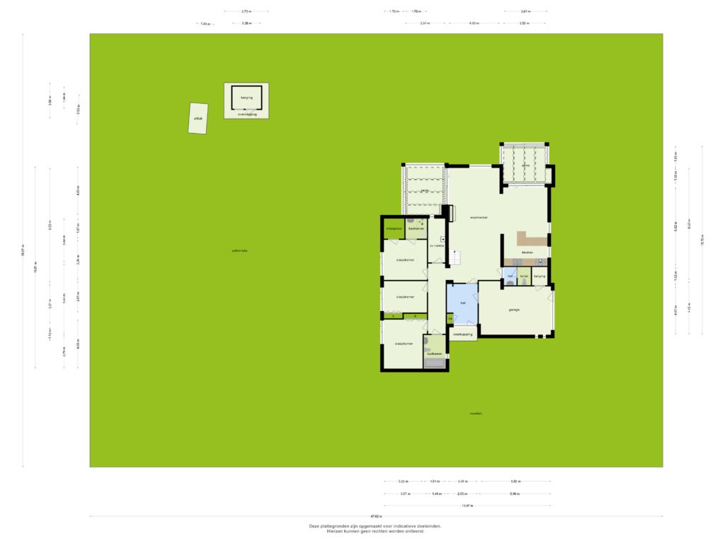 View floorplan of overzicht woning of Mozartlaan 18