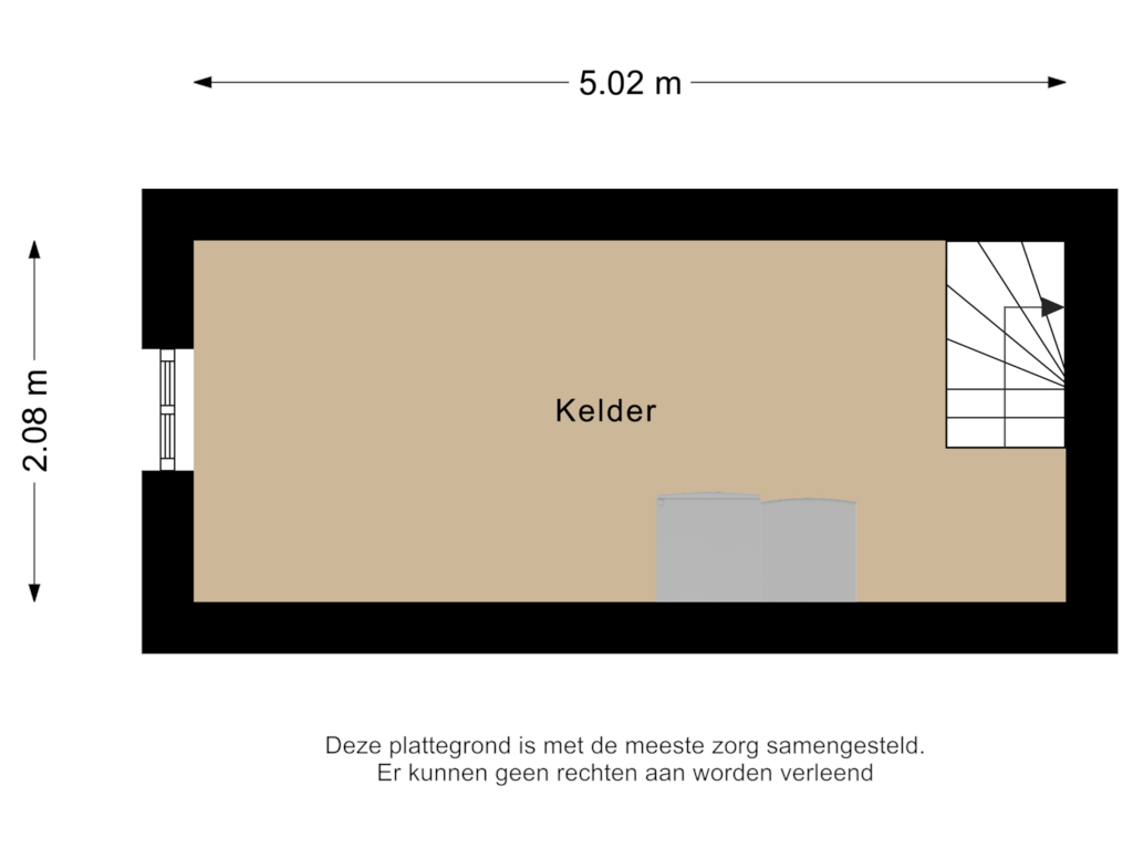 Bekijk plattegrond van Kelder van Zomerweg 42