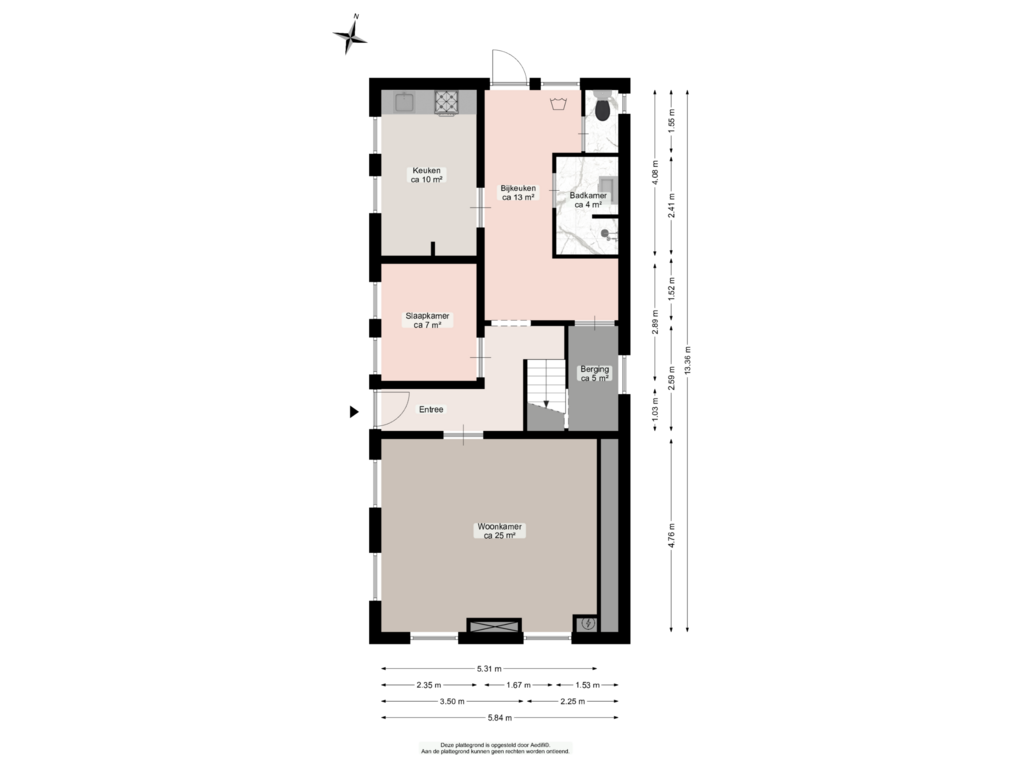 View floorplan of Begane grond of Plantsoenstraat 26