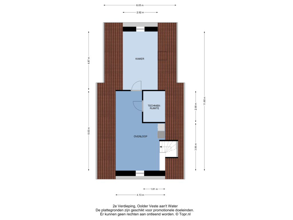 Bekijk plattegrond van 2e Verdieping van 017 | vrijstaand | OolderVeste aan 't Water (Bouwnr. 017)