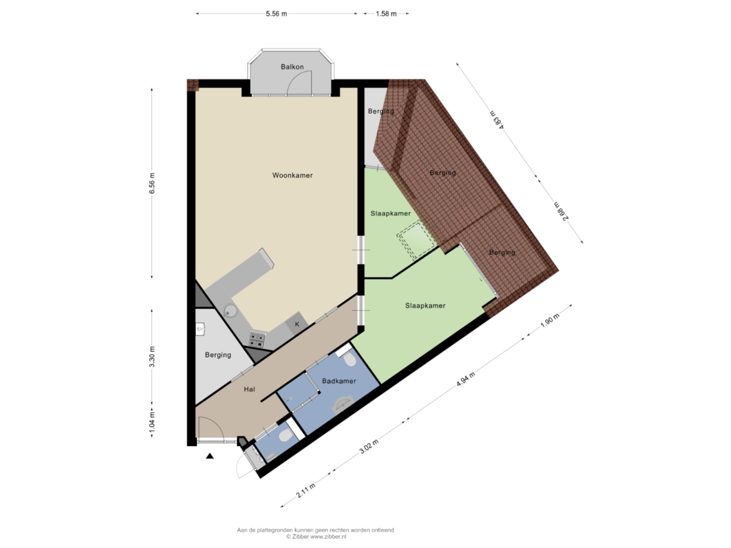 Bekijk plattegrond van Appartement van Bozenhoven 192