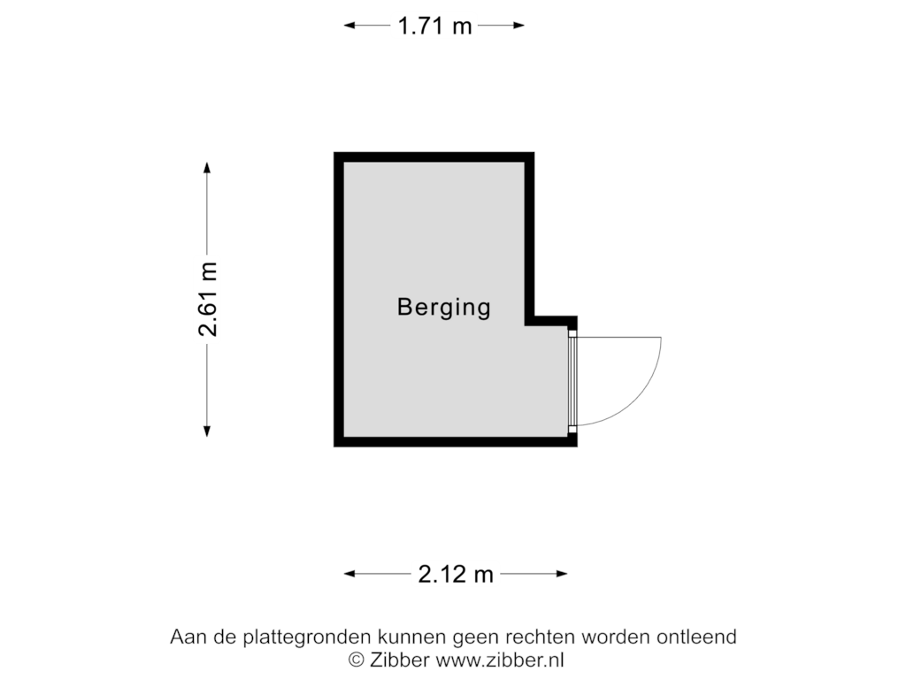 Bekijk plattegrond van Berging van Bozenhoven 192