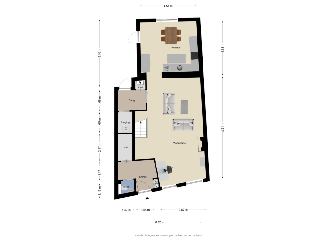 Bekijk plattegrond van Begane Grond van Kromme Weele 10