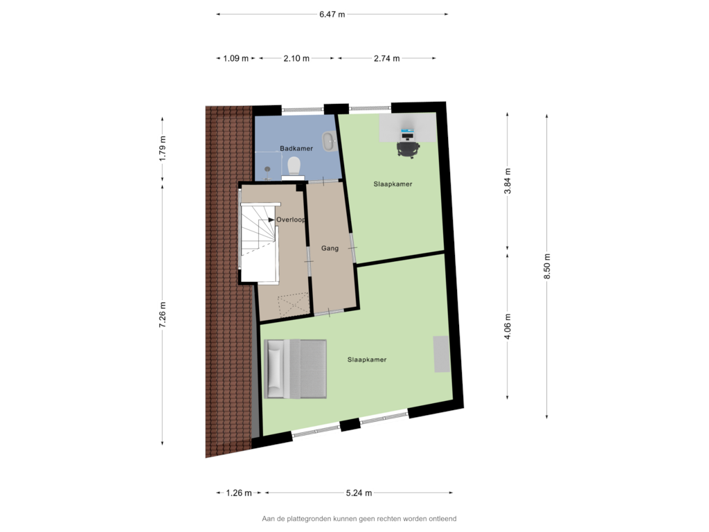 Bekijk plattegrond van Eerste Verdieping van Kromme Weele 10