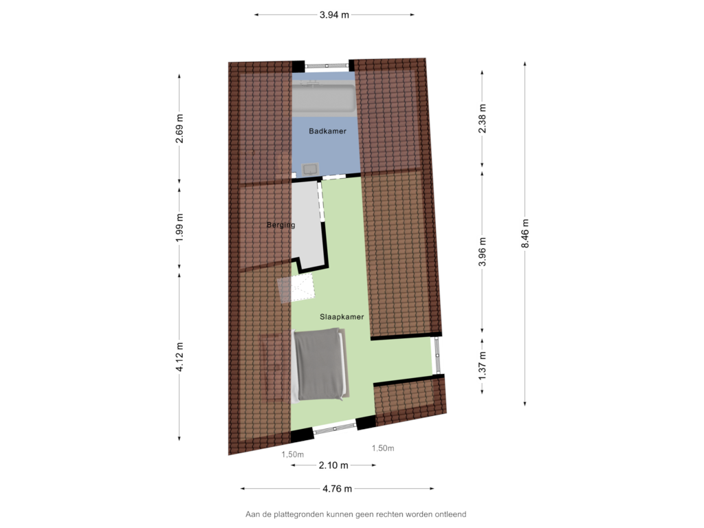 Bekijk plattegrond van Tweede Verdieping van Kromme Weele 10