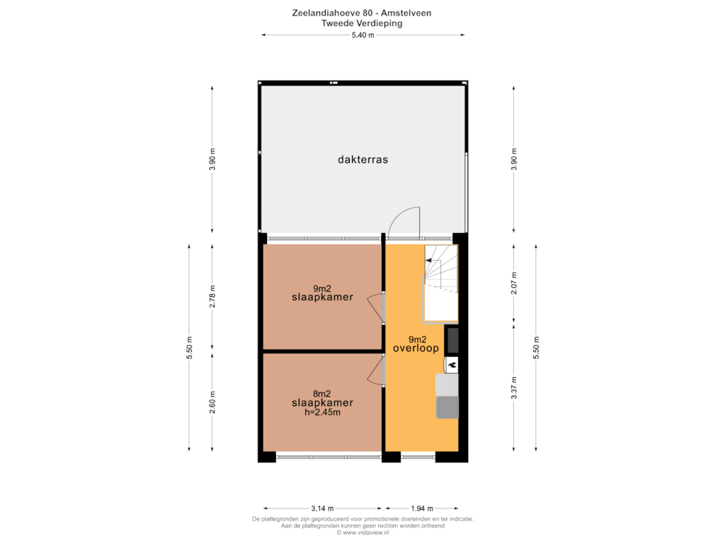 Bekijk plattegrond van TWEEDE VERDIEPING van Zeelandiahoeve 80