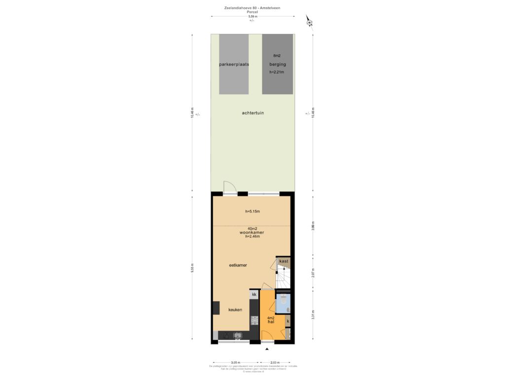 Bekijk plattegrond van PERCEEL van Zeelandiahoeve 80