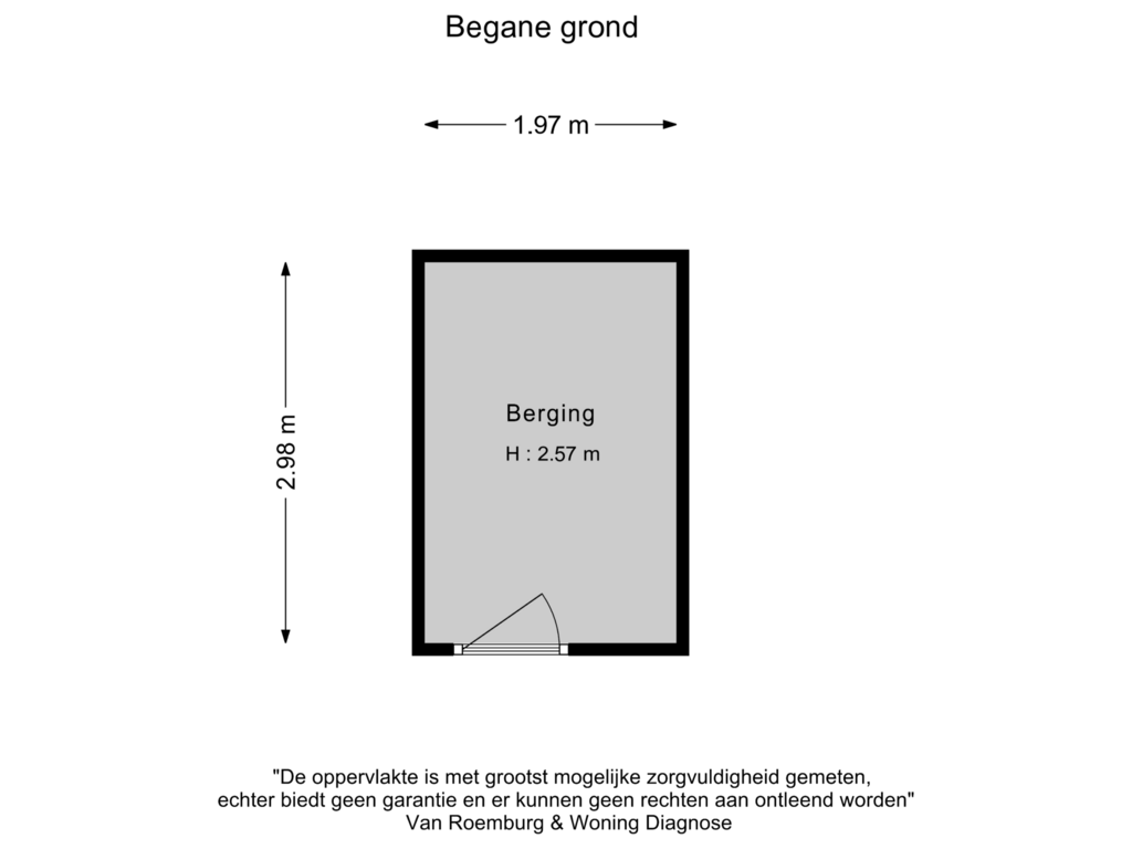 Bekijk plattegrond van Berging van Insulindelaan 28-A