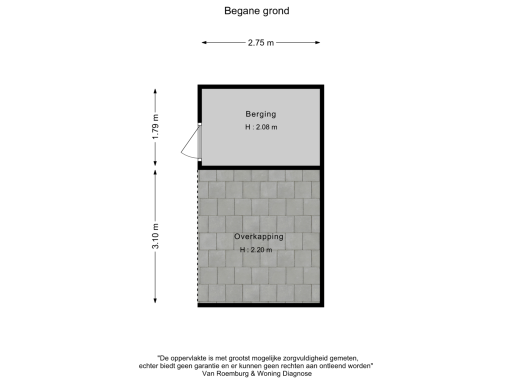 Bekijk plattegrond van Berging 2 van Insulindelaan 28-A