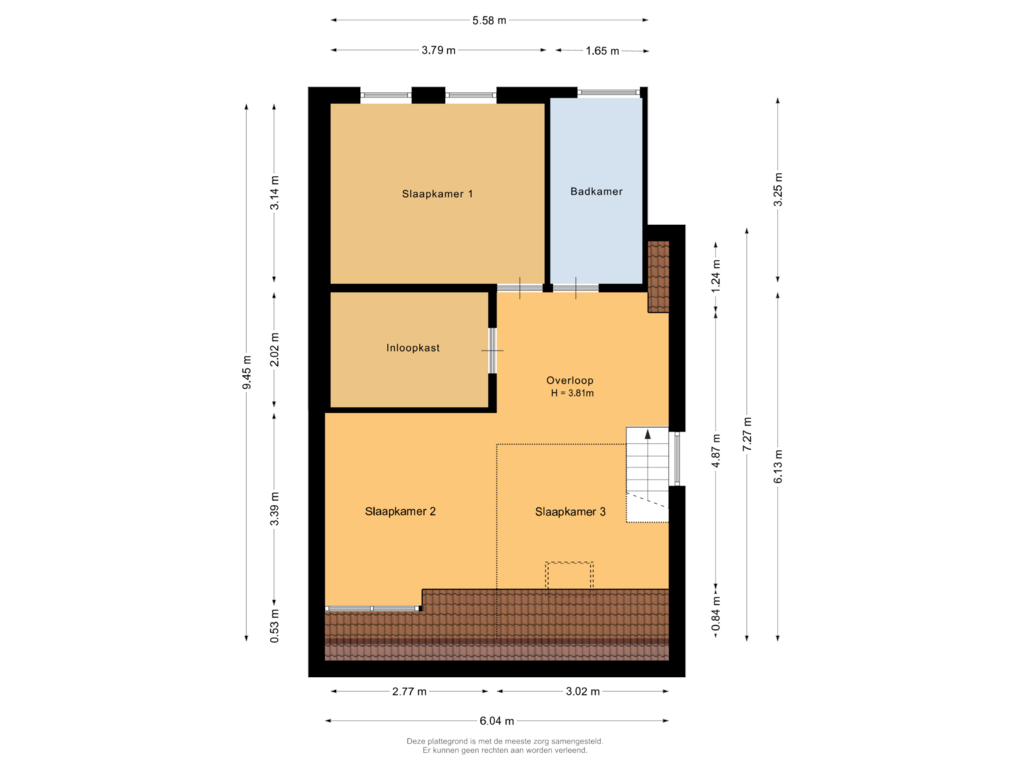 Bekijk plattegrond van Eerste verdieping van Beneden Molendijk 30