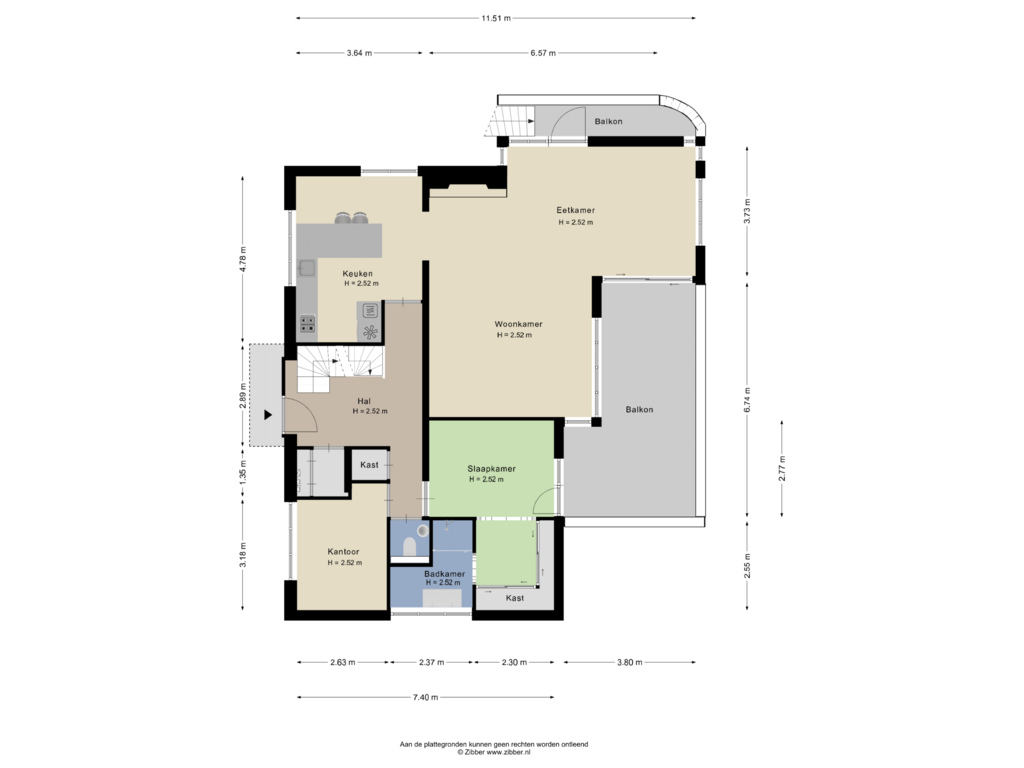 Bekijk plattegrond van Begane grond van Isaäc da Costastraat 81