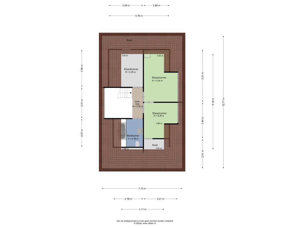 Bekijk plattegrond van Eerste verdieping van Isaäc da Costastraat 81