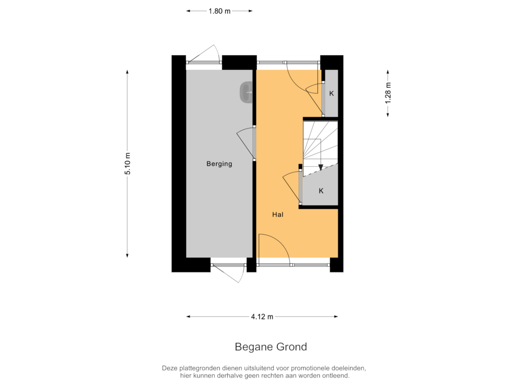 Bekijk plattegrond van Begane Grond van Kajuit 6