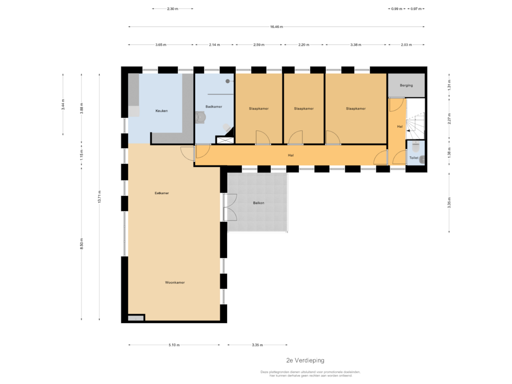 Bekijk plattegrond van 2e Verdieping van Kajuit 6