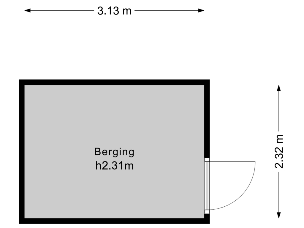 Bekijk plattegrond van Berging van Roodenbroek 17