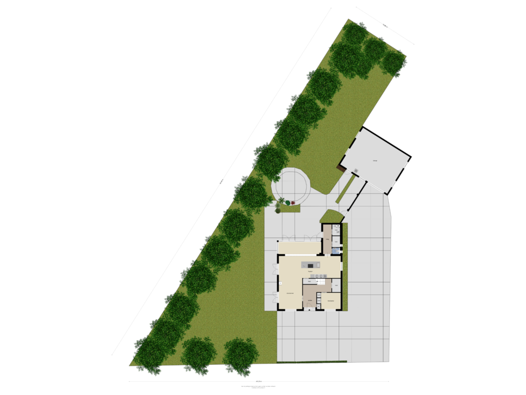 View floorplan of Begane grond-tuin of Onze Lieve Vrouwedijk 43