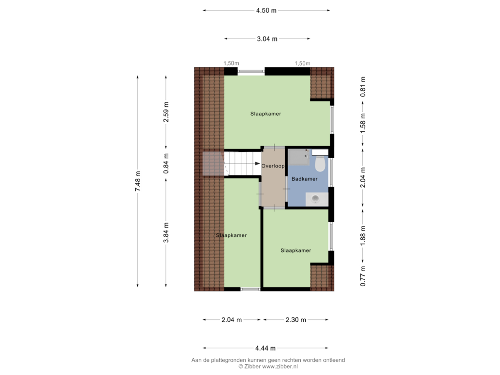 View floorplan of Eerste Verdieping of Oude Domburgseweg 28