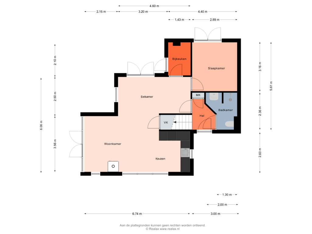 Bekijk plattegrond van Begane grond van Boomsweg 1-Z134