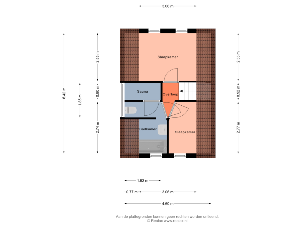 Bekijk plattegrond van Verdieping 1 van Boomsweg 1-Z134