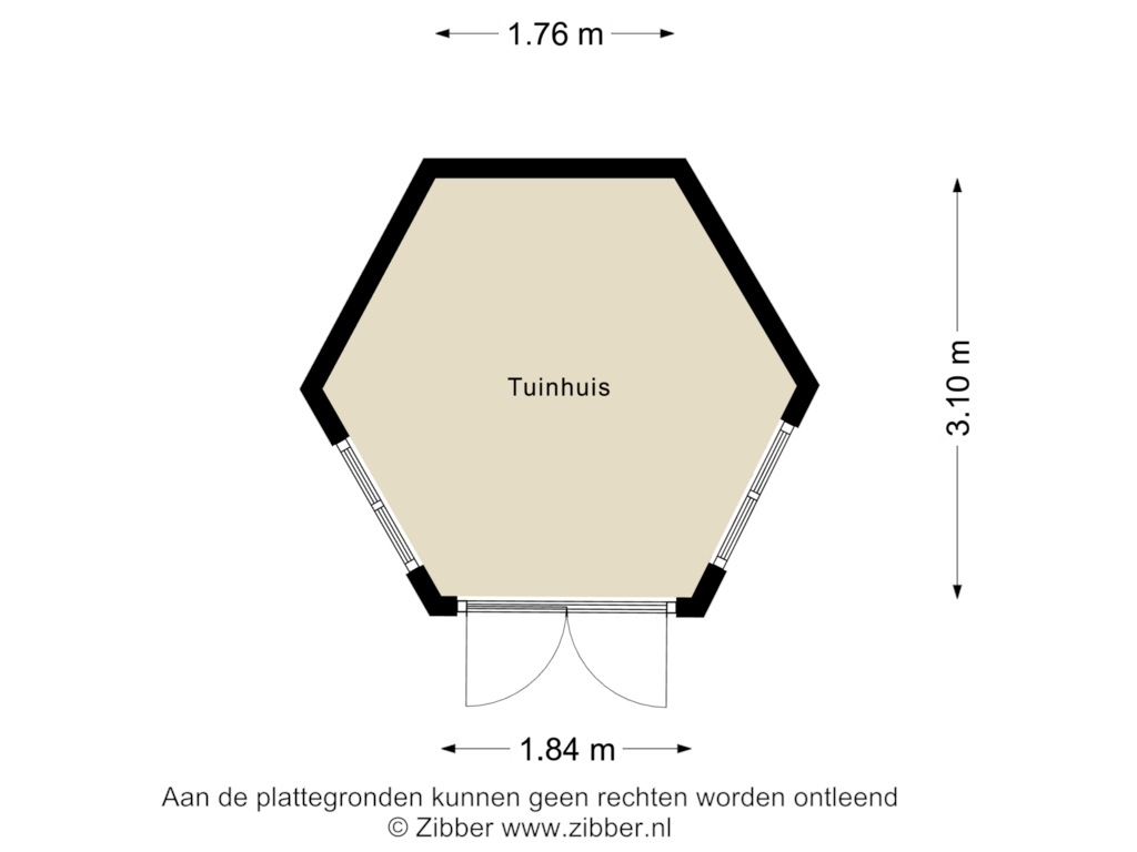 View floorplan of Tuinhuis of Kerkakkers 25