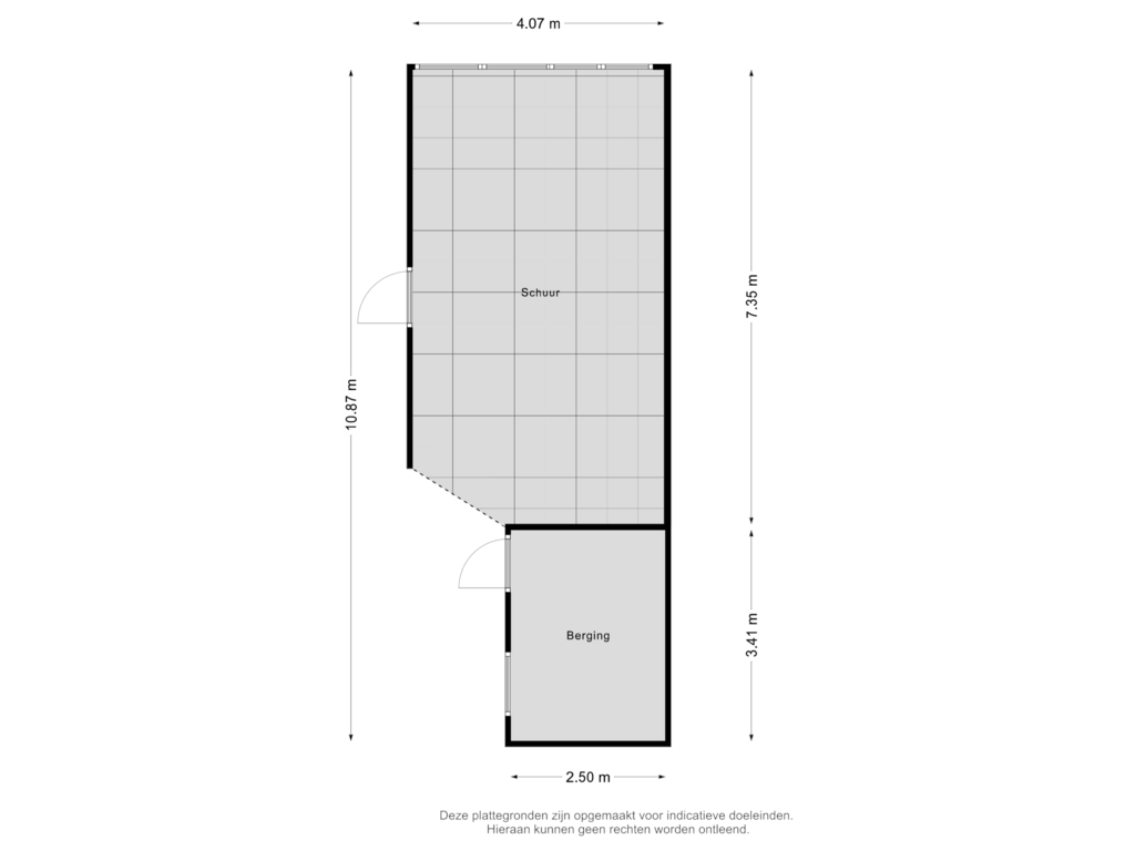 View floorplan of Schuur of Kerkakkers 25