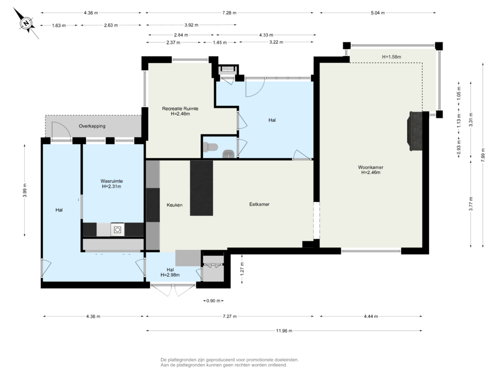 Bekijk plattegrond van Woning Begane Grond van Albert van 't Hartweg 34