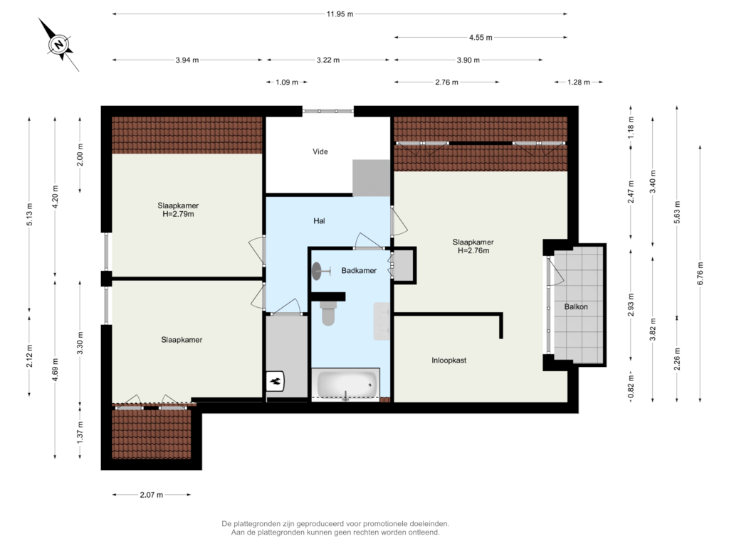 Bekijk plattegrond van Woning Verdieping 1 van Albert van 't Hartweg 34