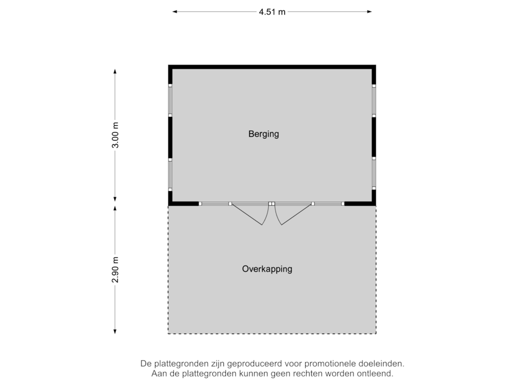 Bekijk plattegrond van Berging van Albert van 't Hartweg 34