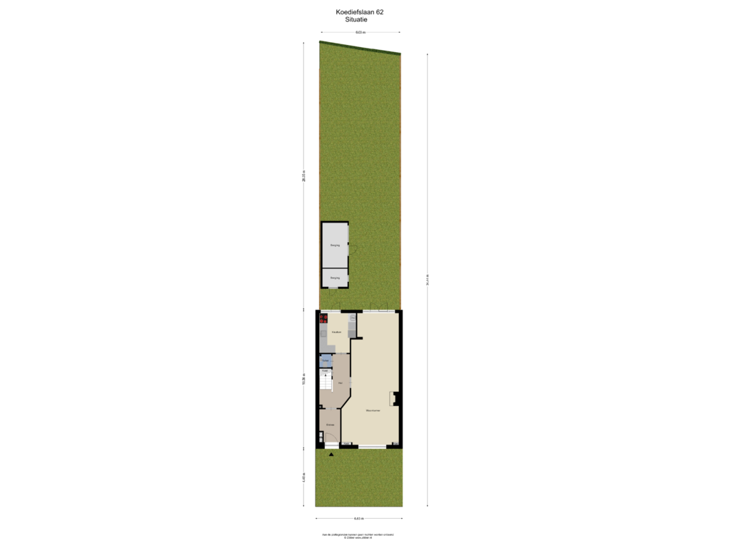 Bekijk plattegrond van Begane Grond_tuin van Koediefslaan 62