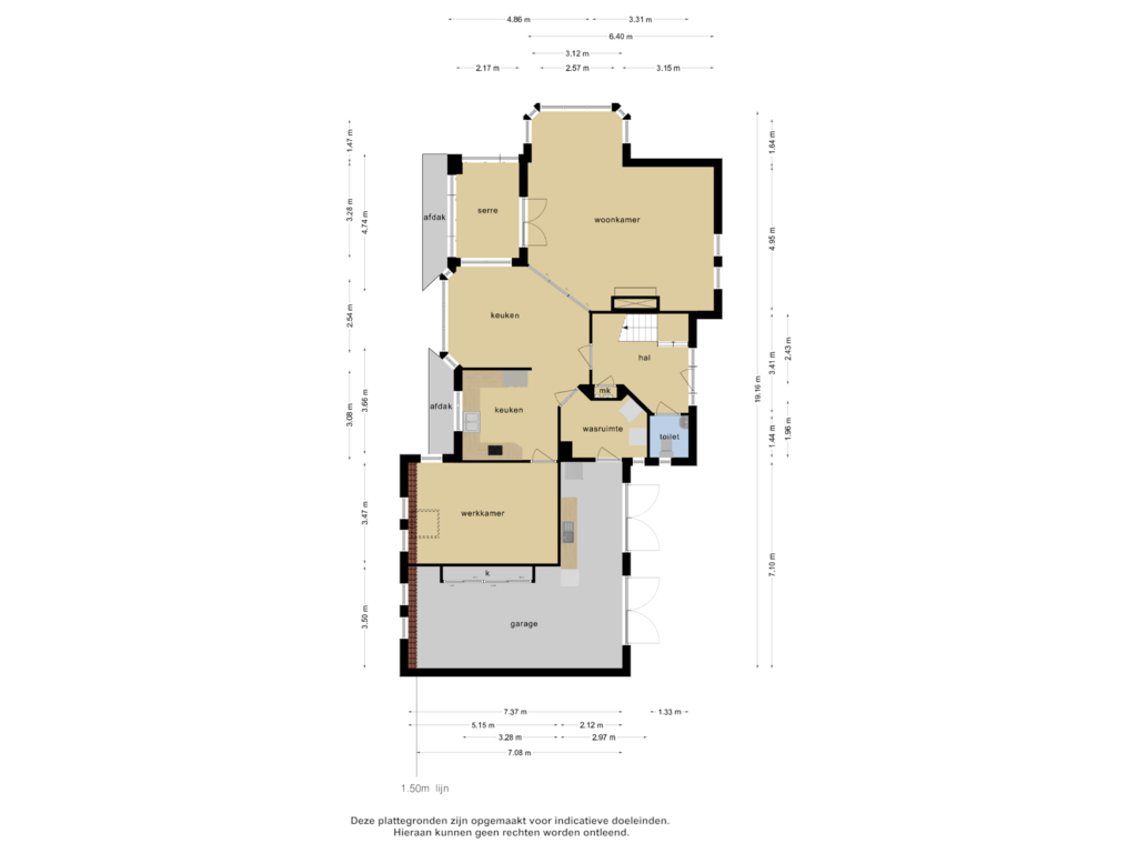 Bekijk plattegrond van Begane grond van Bourboomweg 44