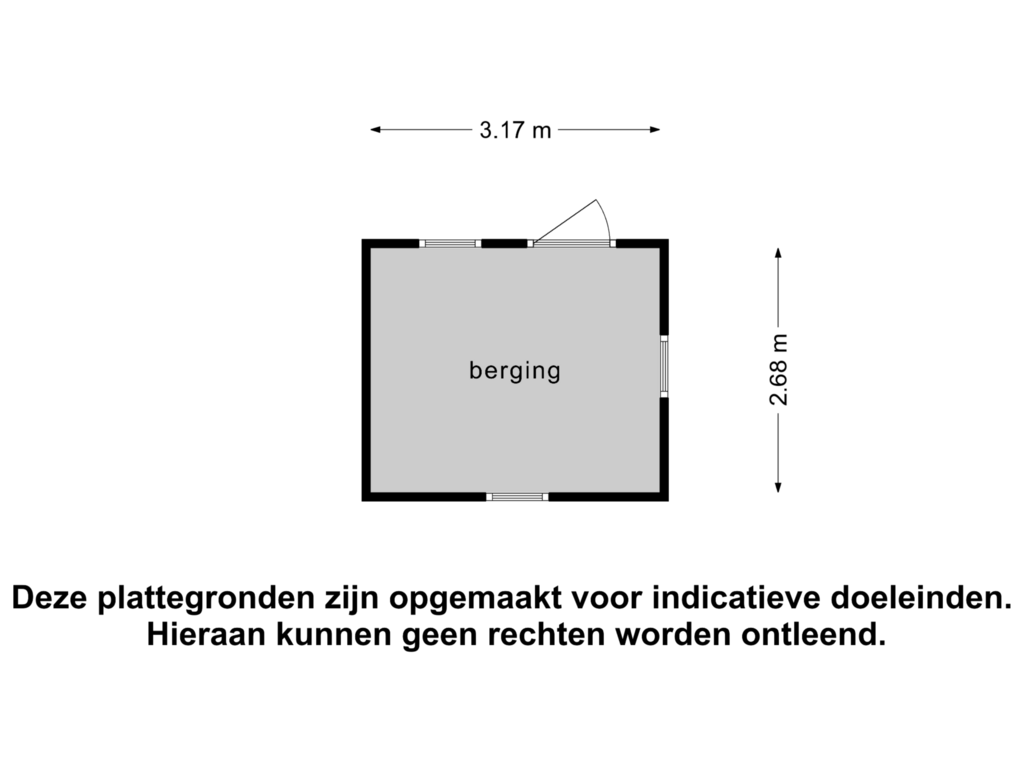 Bekijk plattegrond van Berging van Bourboomweg 44