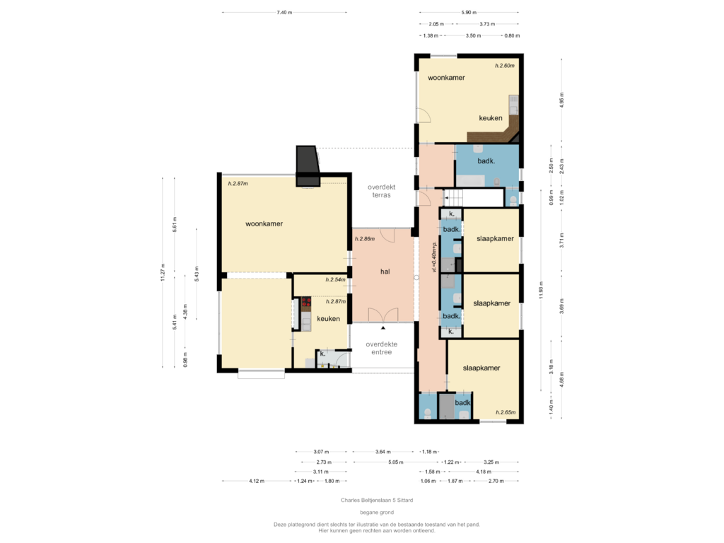 Bekijk plattegrond van begane grond van Charles Beltjenslaan 5