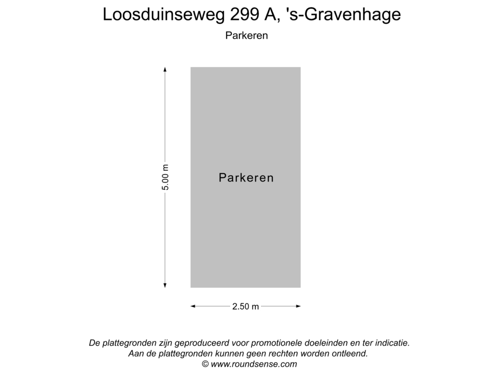 Bekijk plattegrond van Parkeren van Loosduinseweg 299-A