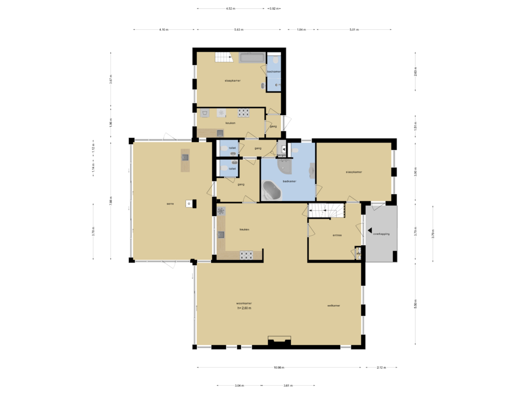 Bekijk plattegrond van Begane grond van Aijenseweg 20-B