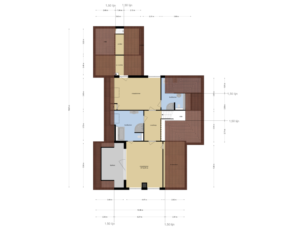 Bekijk plattegrond van Eerste Verdieping van Aijenseweg 20-B