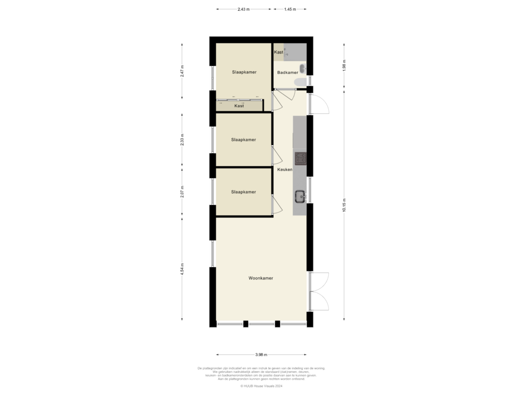 View floorplan of Vakantiehuis of Spijkweg 15-352