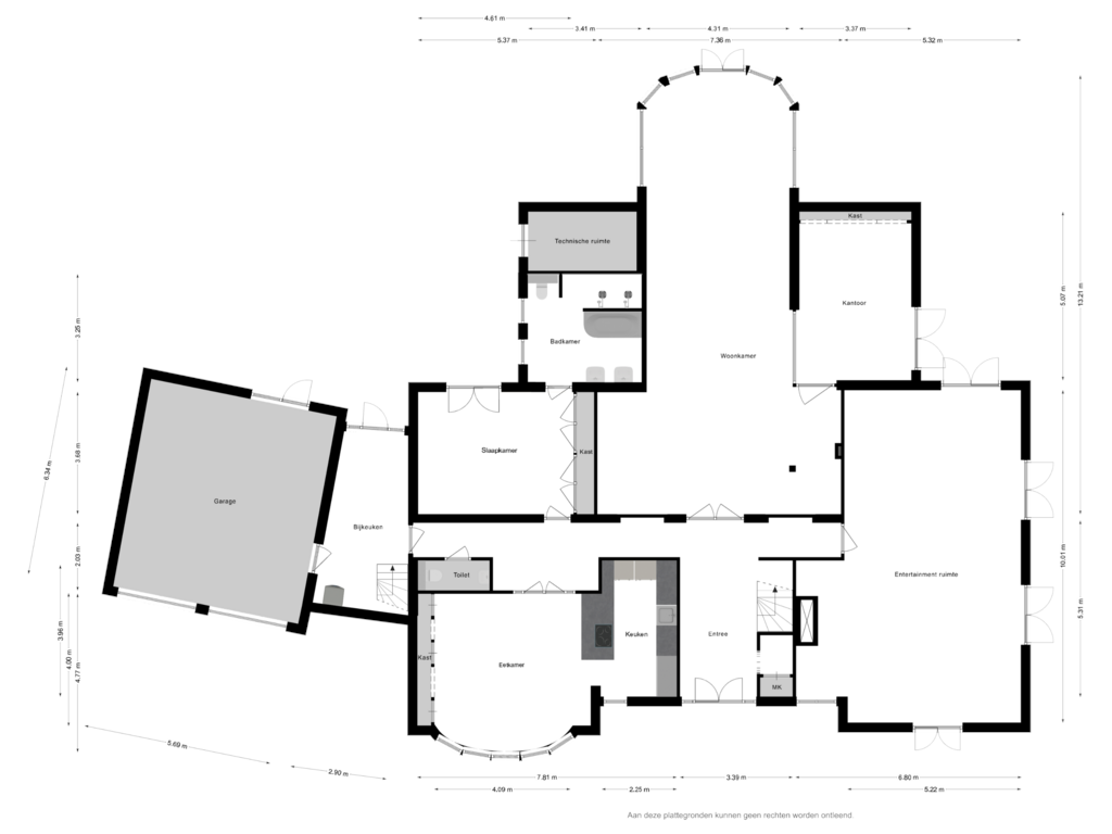 View floorplan of Begane grond of Kivitslaan 32