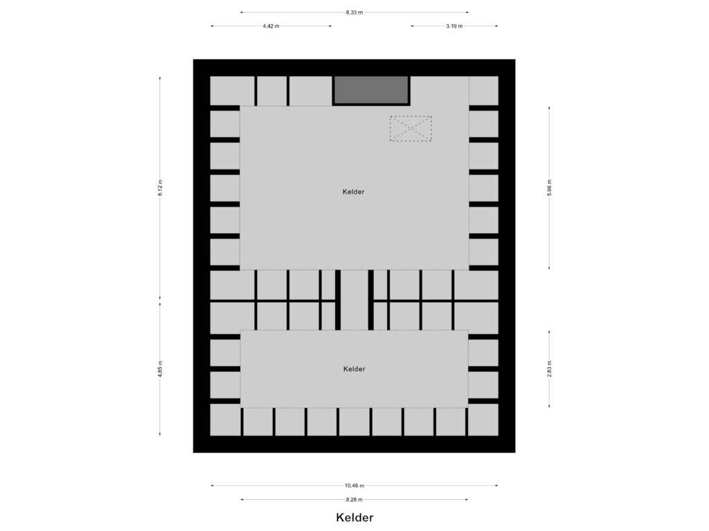 Bekijk plattegrond van Kelder van Pastoorswal 6