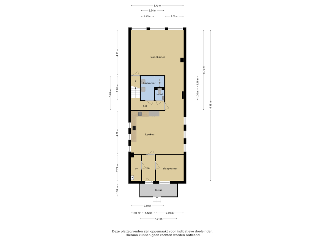 View floorplan of Begane grond of Noorderstraat 129