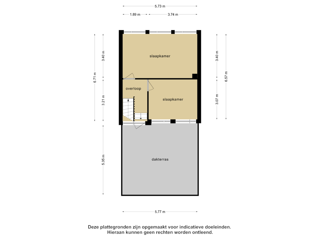 View floorplan of 1e verdieping of Noorderstraat 129