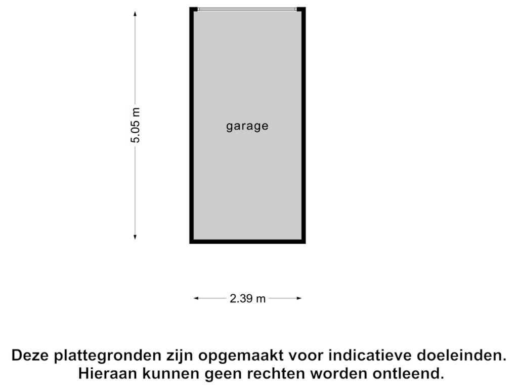 View floorplan of Garage of Noorderstraat 129