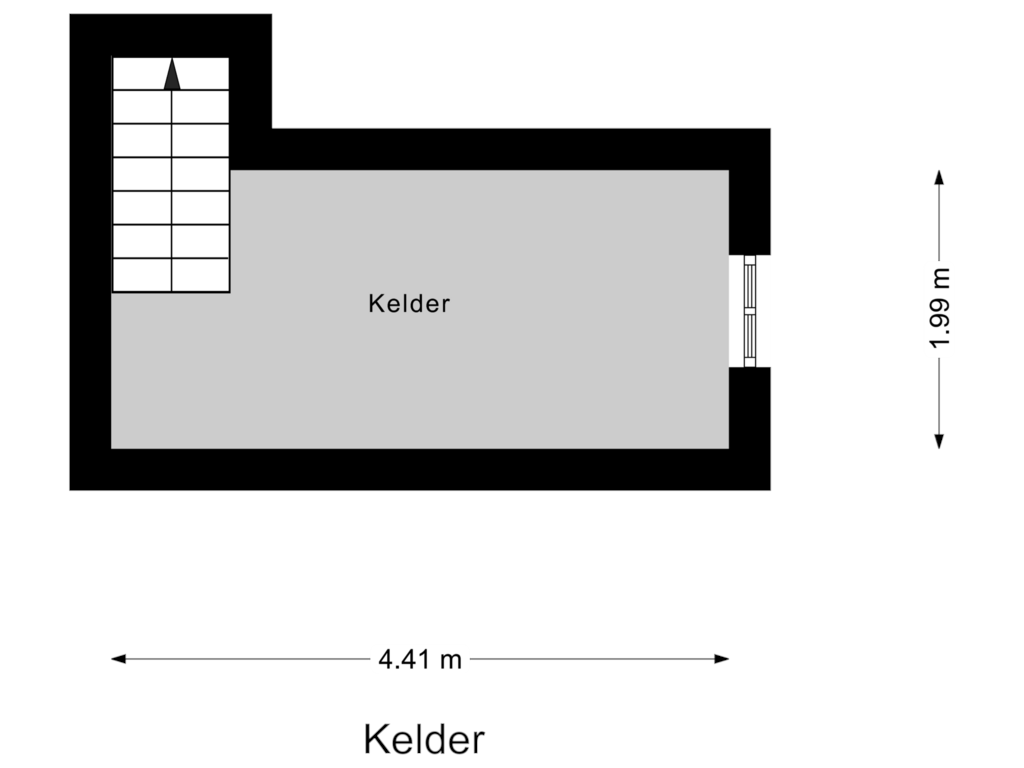 Bekijk plattegrond van Kelder van van Heemstraweg 61