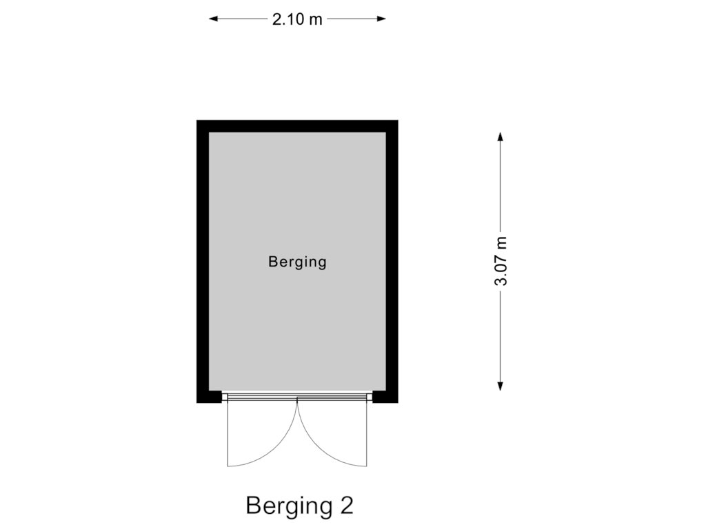 Bekijk plattegrond van Berging 2 van van Heemstraweg 61