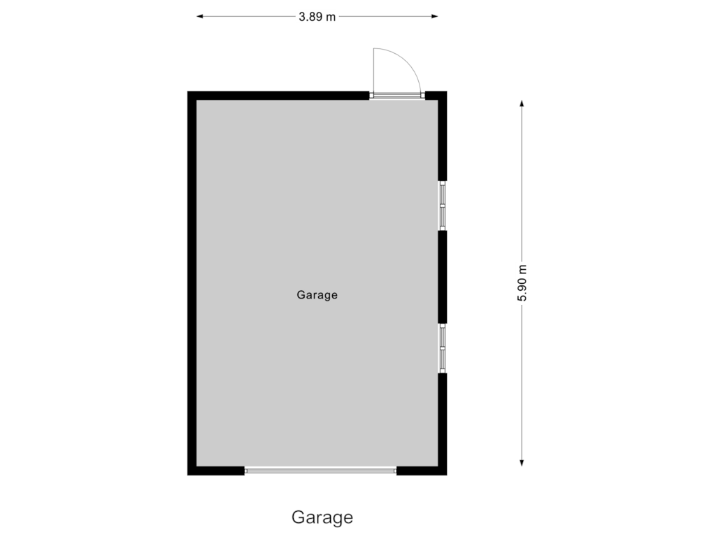 Bekijk plattegrond van Garage van van Heemstraweg 61