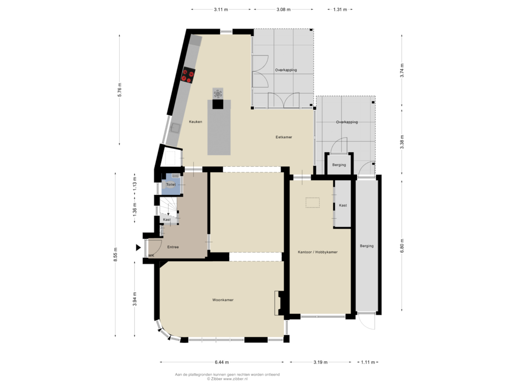 Bekijk plattegrond van Begane Grond van Varviksingel 198