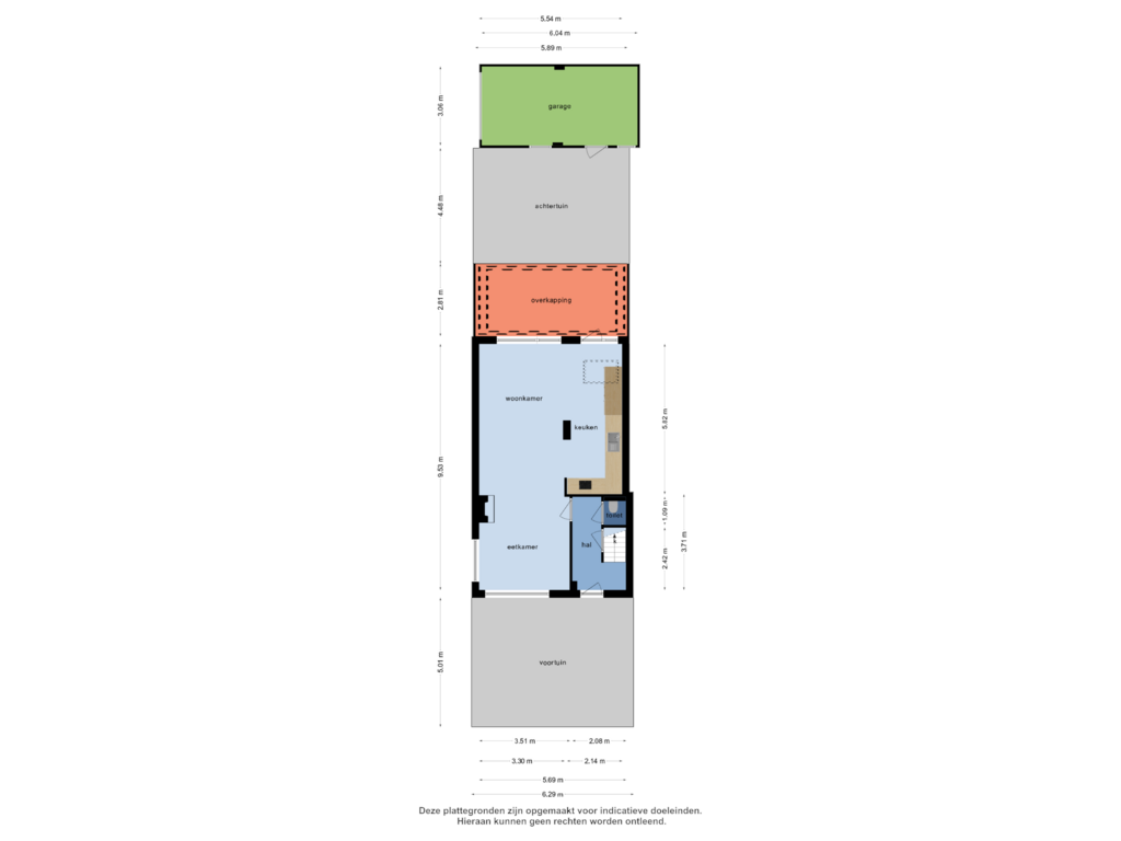 View floorplan of Begane grond of Oude Bogerd 14