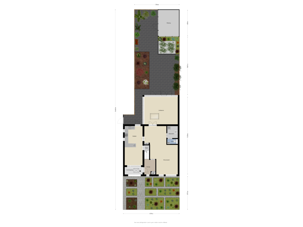 Bekijk plattegrond van Begane grond Tuin van Zonnebloemstraat 26